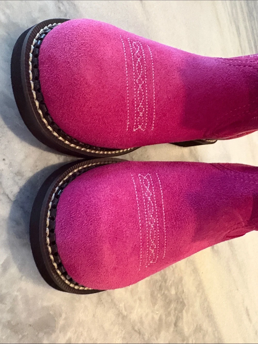 Ariat Kid's Pink fat baby hottest pink Boots